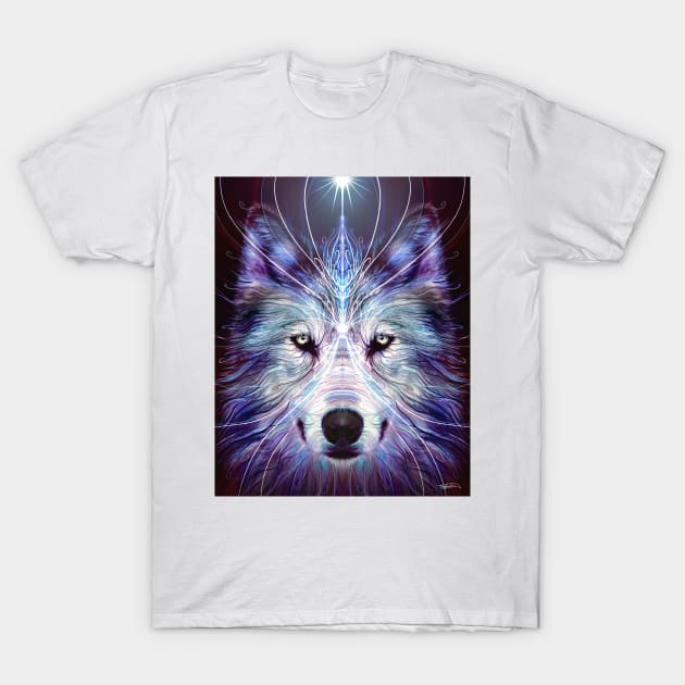 Wolf Spirit T-Shirt by silviovieiraart